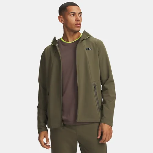 Haut entièrement zippé Utility Woven Winterized Marine OD / Marine OD / Blanc XXL - Under Armour - Modalova