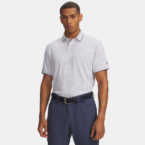 Polo ArmourDry en jacqrd / Halo Gris / Castlerock XL - Under Armour - Modalova