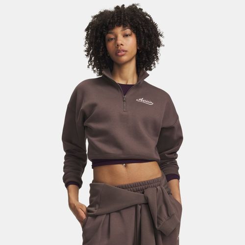 Haut ½ zip Rival Fleece Varsity Peppercorn / Bashful Rose L - Under Armour - Modalova