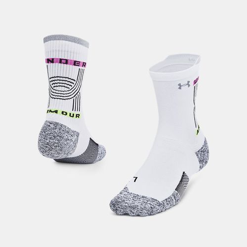 Chaussettes mi-hautes ArmourDry™ Run Cushion unisexes / Noir / réfléchissant S - Under Armour - Modalova