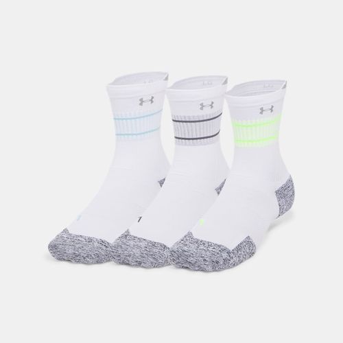 Lot de 3 paires de chaussettes mi-hautes ArmourDry® Run Cushion unisexes / / réfléchissant L - Under Armour - Modalova