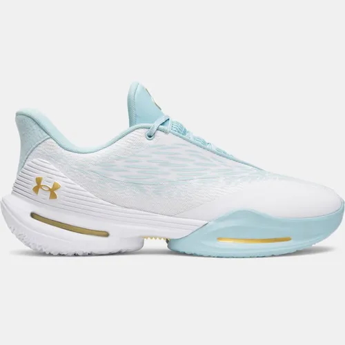 Chaussure de basketball D. Fox 3 unisexe / Opal Bleu / Metallique Or 44.5 - Under Armour - Modalova