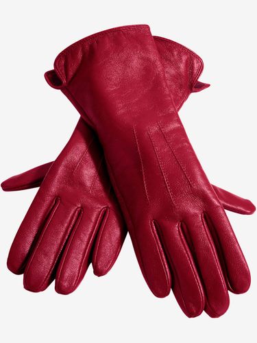 Gants accessoire mode parfait en cuir d'agneau fin - Helline - Modalova