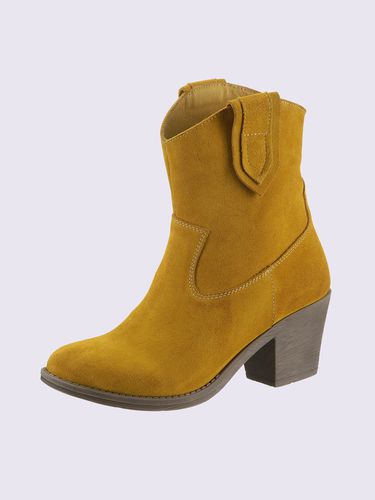 Bottines cuir velours de vache - Helline - Modalova