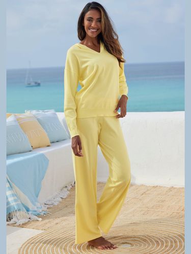 Pantalon en tricot avec jambes larges - LASCANA - Modalova