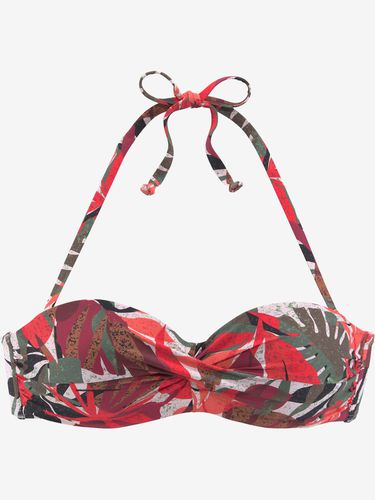 Haut de bikini bandeau à armatures imprimé tropical - LASCANA - Modalova