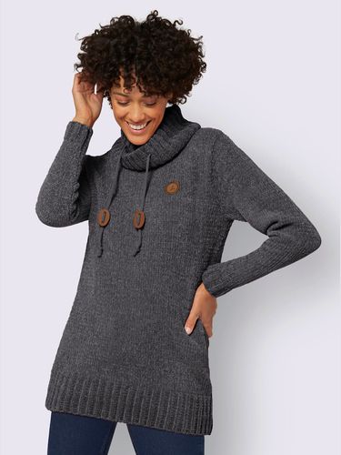 Pull long maille chenille douce - Collection L - Modalova