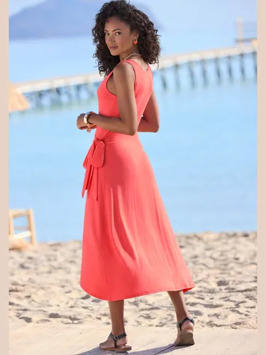 Robe de plage robe en jersey avec bretelles débardeur - LASCANA - Modalova