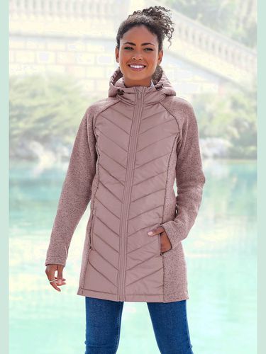 Doudoune manteau matelassé avec tricot polaire doux aux manches - Vivance - Modalova