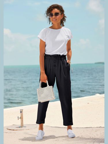 Pantalon paperbag léger avec ceinture élastique - LASCANA - Modalova