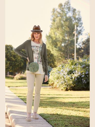 Veste en tricot fin style cardigan - Linea Tesini - Modalova