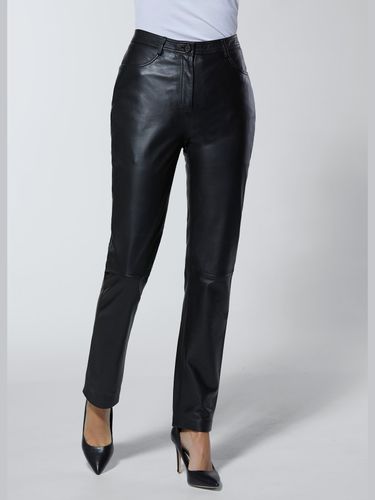 Pantalon en cuir pur cuir d'agneau nappa - CREATION L PREMIUM - Modalova