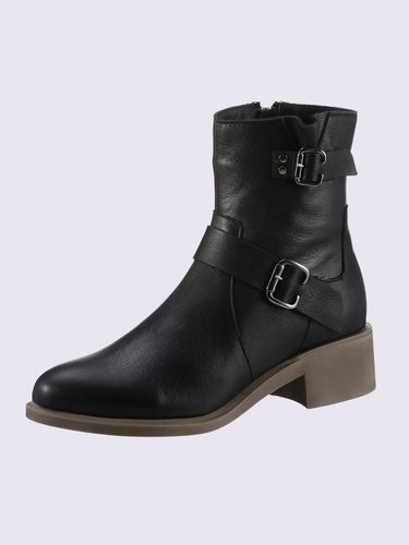 Bottines cuir velours de vache - Helline - Modalova