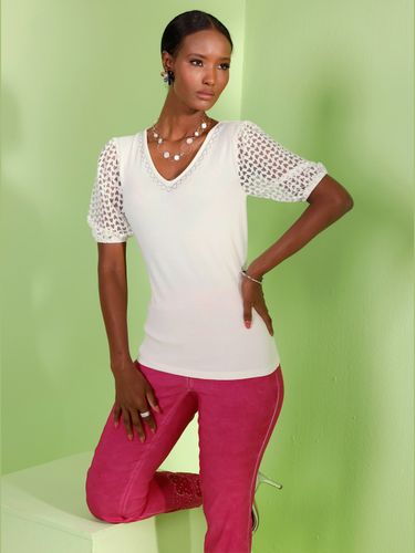 T-shirt en v viscose - Creation L - Modalova