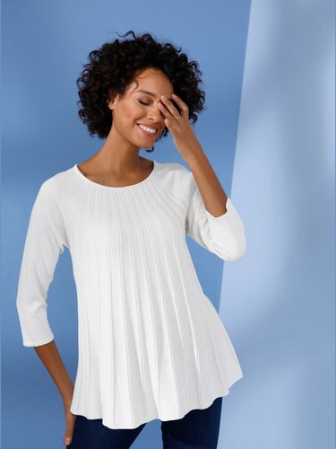 Pull à manches 3/4 mélange soie-cachemire - CREATION L PREMIUM - Modalova