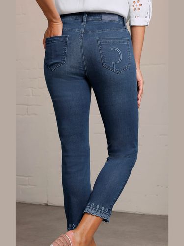 Jean 5 poches mélange coton et lyocell de qualité - CREATION L PREMIUM - Modalova