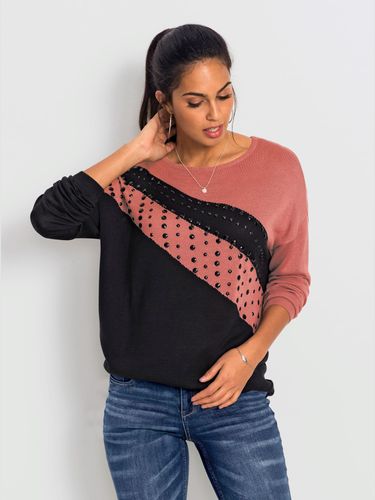 Pull à manches longues motif intarsia - - Helline - Modalova