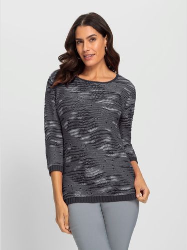 Pull à manches 3/4 50% coton - Helline - Modalova