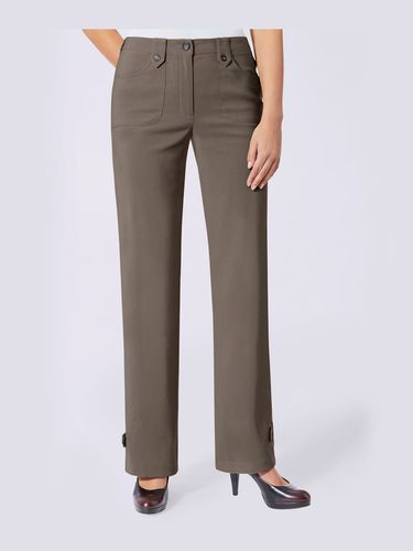 Pantalon coupe droite détails boutonnés - Alessa W. - Modalova