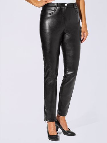 Pantalon femme effet cuir - noir - Helline - Modalova