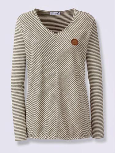 T-shirt à manches longues 60% viscose - - Collection L - Modalova