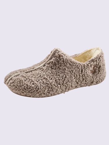 Chaussons pur coton - taupe - Helline - Modalova