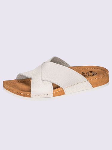 Mules cuir vachette - blanc - Helline - Modalova