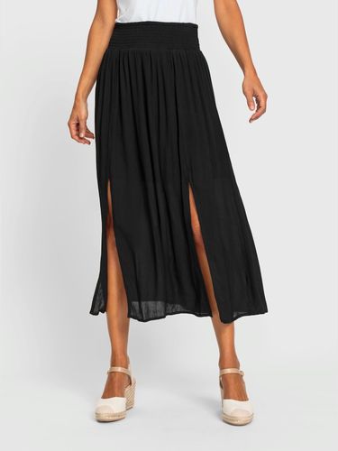 Jupe pure viscose - noir - Helline - Modalova