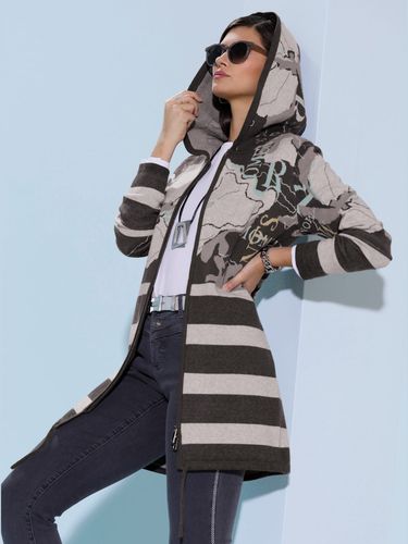 Veste en tricot jacquard mélange de viscose doux - - Creation L - Modalova