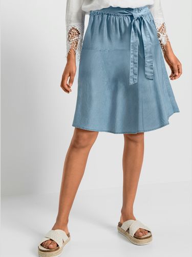 Jupe pur lyocell - bleu clair - Helline - Modalova