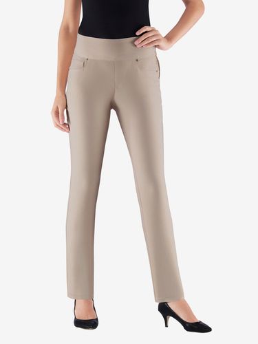 Pantalon ceinture haute affinante à glissière - Collection L - Modalova