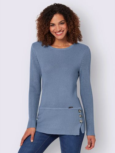 Pull encolure ronde 50% coton - Collection L - Modalova