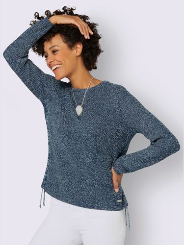 Pull encolure ronde tricot chiné - - Collection L - Modalova