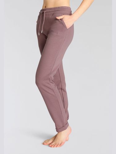 Pantalon molletonné pantalon basique avec petit logo brodé - H.I.S - Modalova