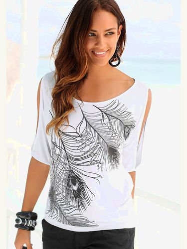 T-shirt de plage imprimé - LASCANA - Modalova