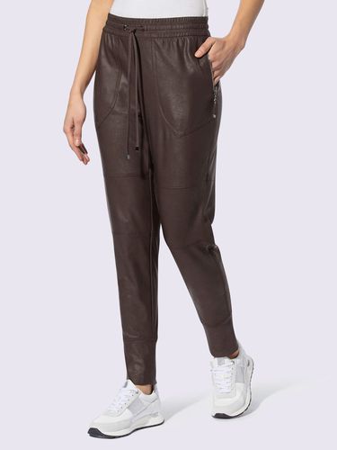 Pantalon en imitation cuir style jogging tendance - Rick Cardona - Modalova