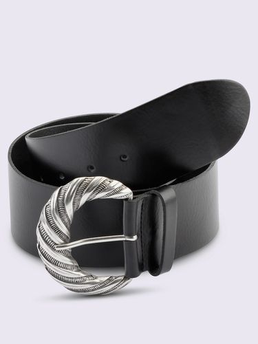 Ceinture cuir vachette - noir - Helline - Modalova