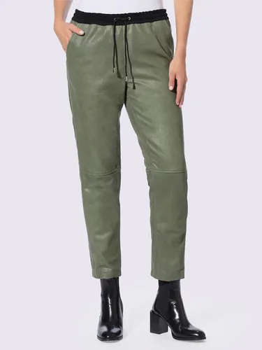 Pantalon de jogging en cuir forme jogging tendance - Rick Cardona - Modalova