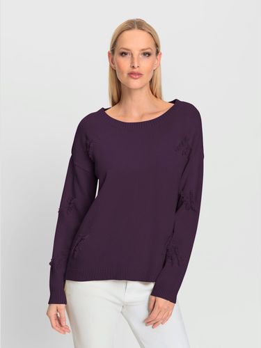 Pull en tricot fin franges tendance - Rick Cardona - Modalova