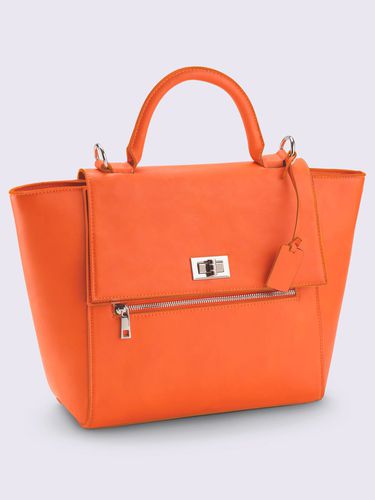 Sac motif asymétrique - orange - Helline - Modalova