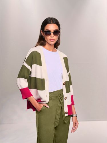 Veste en tricot pull tendance en mélange de cotons doux - - Rick Cardona - Modalova