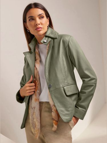 Blazer en cuir pur cuir d'agneau nappa - Rick Cardona - Modalova