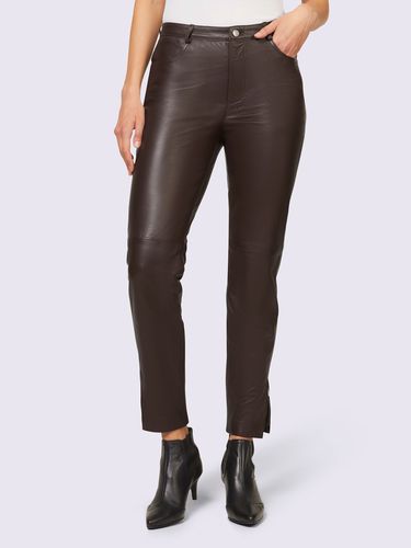 Pantalon en cuir cuir d'agneau souple - Ashley Brooke - Modalova