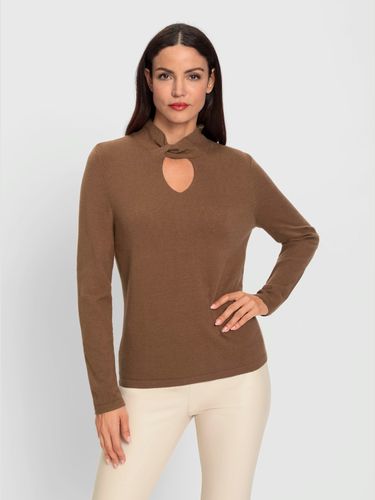 Pull à col montant encolure raffinée - Ashley Brooke - Modalova