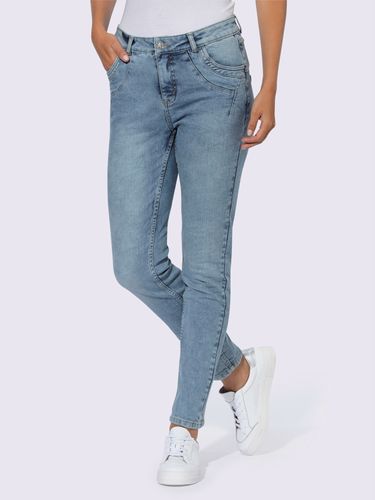 Jean 5 poches effet froissé tendance - Mandarin - Modalova