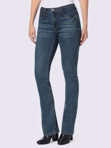 Jean 5 poches coupe bootcut décontractée - Linea Tesini - Modalova