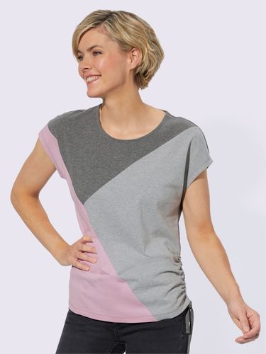 T-shirt à encolure ronde 68% coton - - Collection L - Modalova