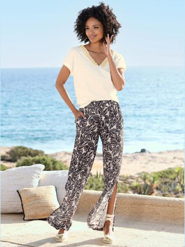 T-shirt en v pierres brillantes fantaisie - Linea Tesini - Modalova