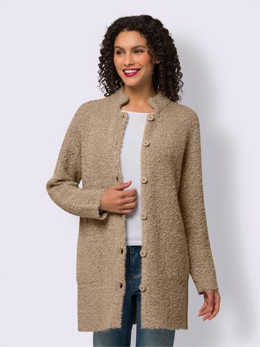 Veste longue en tricot col montant tendance - Linea Tesini - Modalova