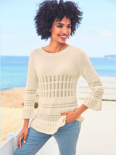 Pull motif maille moderne - Linea Tesini - Modalova